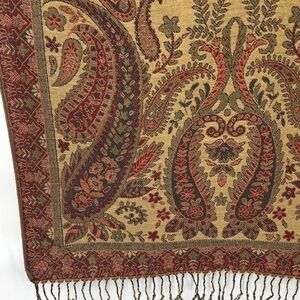 Paisley Wrap shawl, Shrug or table runner Size is OS